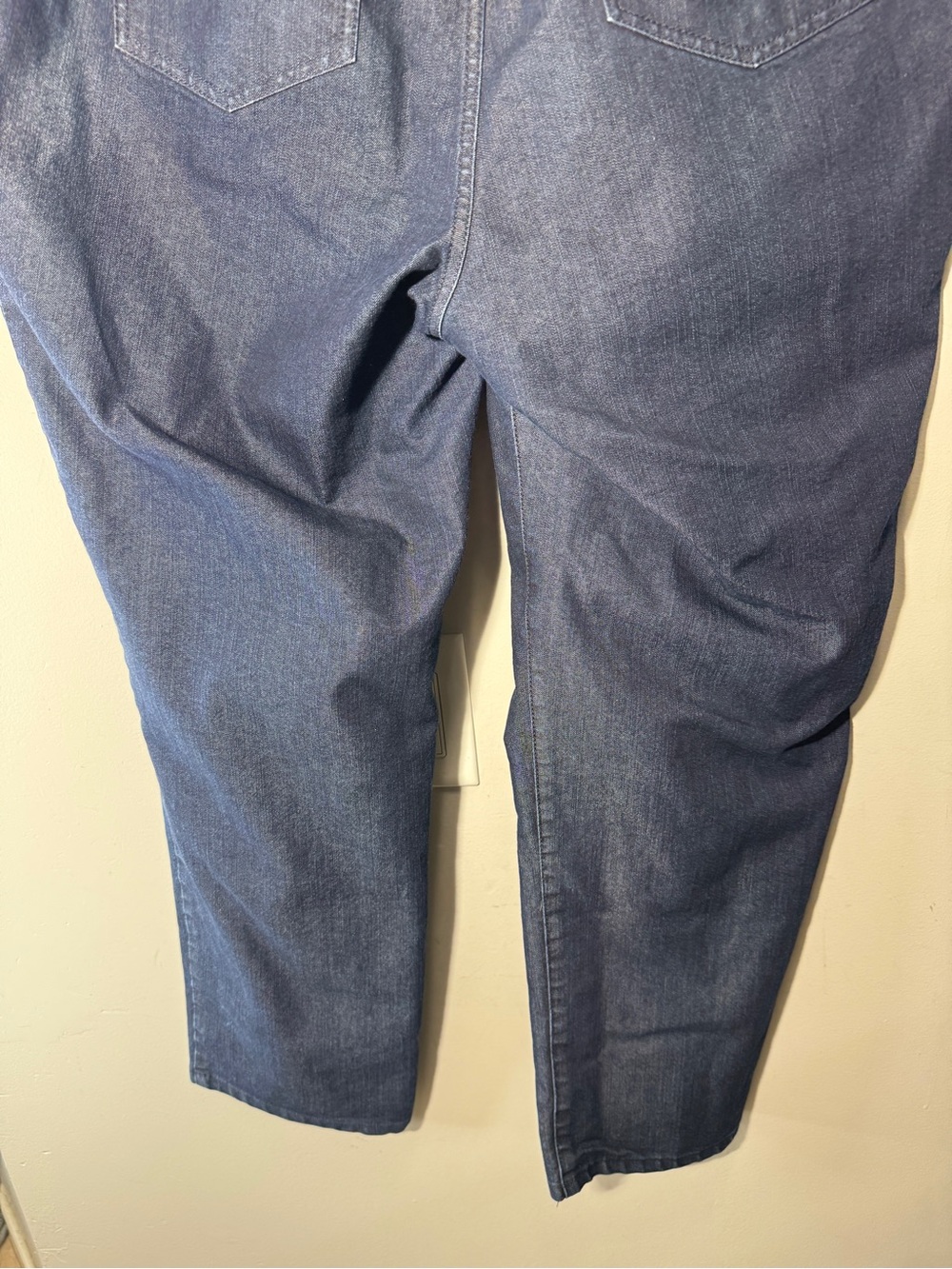 Lafayette 148 Straight Leg Cotton Jeans Dark Wash Size 18 - Picture 6 of 8